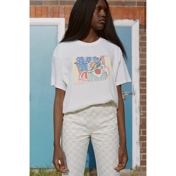 HOLIDAY THE LABEL KOKOMO PANT CHECK CREAM - Picture 3 of 8